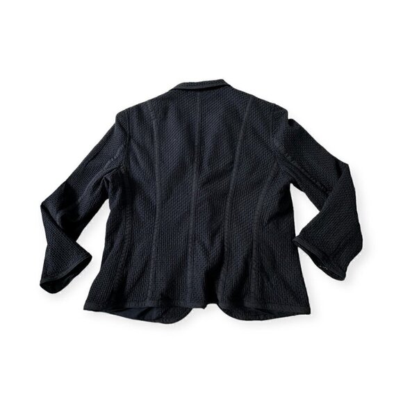 Gap Cotton Eyelet Blazer Jacket, Navy Blue, Size L - Picture 5 of 12